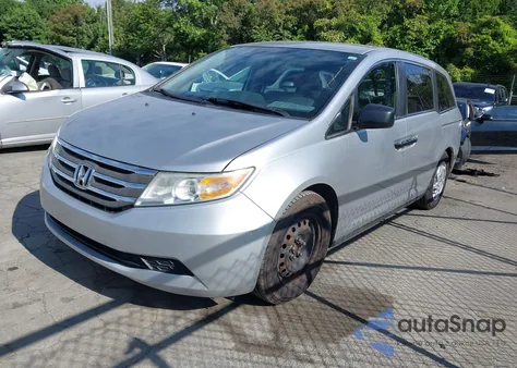 2013 Honda Odyssey Lx из США, поврежденный, VIN 5FNRL5H27DB070846